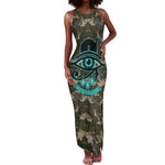 Imentet Egyptian Tank Maxi Dress with Eye of Horus and Eternal Tree in Afterlife
