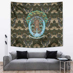 Imentet Egyptian Tapestry with Eye of Horus and Eternal Tree in Afterlife
