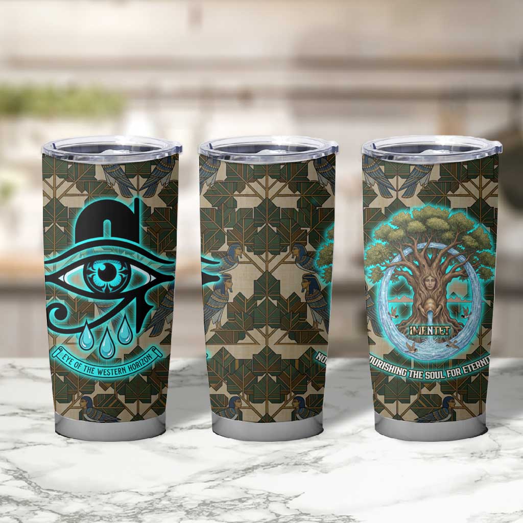 Imentet Egyptian Tumbler Cup with Eye of Horus and Eternal Tree in Afterlife