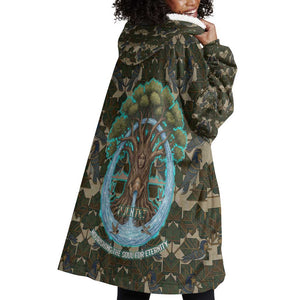 Imentet Egyptian Wearable Blanket Hoodie with Eye of Horus and Eternal Tree in Afterlife