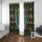 Imentet Egyptian Window Curtain with Eye of Horus and Eternal Tree in Afterlife