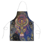 Isis Ankh Symbol Apron with Celestial Wings in Ancient Egyptian Cosmic