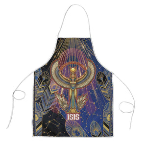 Isis Ankh Symbol Apron with Celestial Wings in Ancient Egyptian Cosmic