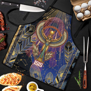Isis Ankh Symbol Apron with Celestial Wings in Ancient Egyptian Cosmic