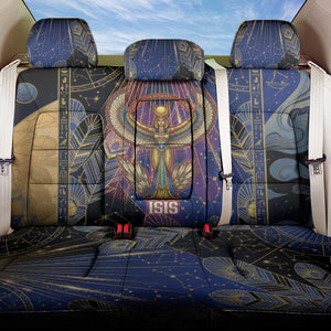 Isis Ankh Symbol Back Car Seat Cover with Celestial Wings in Ancient Egyptian Cosmic