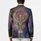 Isis Ankh Symbol Blazer with Celestial Wings in Ancient Egyptian Cosmic