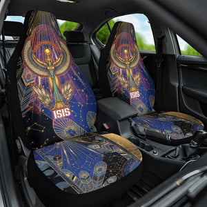 Isis Ankh Symbol Car Seat Cover with Celestial Wings in Ancient Egyptian Cosmic