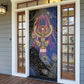 Isis Ankh Symbol Door Cover with Celestial Wings in Ancient Egyptian Cosmic