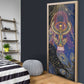 Isis Ankh Symbol Door Cover with Celestial Wings in Ancient Egyptian Cosmic