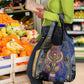 Isis Ankh Symbol Grocery Bag with Celestial Wings in Ancient Egyptian Cosmic