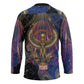 Isis Ankh Symbol Hockey Jersey with Celestial Wings in Ancient Egyptian Cosmic