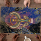 Isis Ankh Symbol Puzzle with Celestial Wings in Ancient Egyptian Cosmic