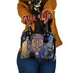 Isis Ankh Symbol Shoulder Handbag with Celestial Wings in Ancient Egyptian Cosmic