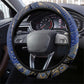 Isis Ankh Symbol Steering Wheel Cover with Celestial Wings in Ancient Egyptian Cosmic