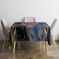 Isis Ankh Symbol Tablecloth with Celestial Wings in Ancient Egyptian Cosmic