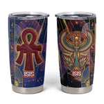 Isis Ankh Symbol Tumbler Cup with Celestial Wings in Ancient Egyptian Cosmic