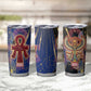 Isis Ankh Symbol Tumbler Cup with Celestial Wings in Ancient Egyptian Cosmic