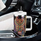 Isis Ankh Symbol Tumbler With Handle with Celestial Wings in Ancient Egyptian Cosmic
