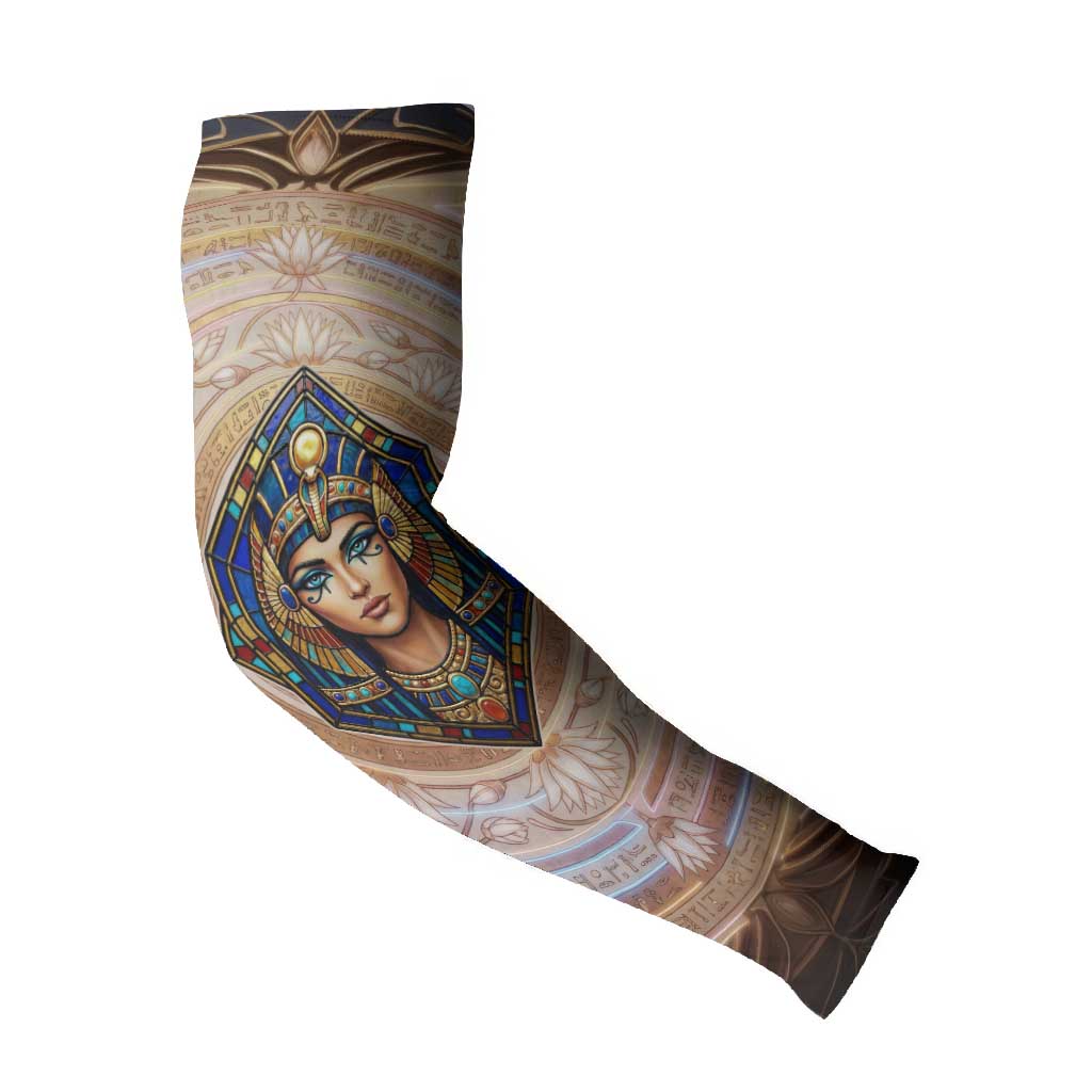 Isis Arm Sleeves with Falcon Symbol and Sacred Geometry in Egyptian