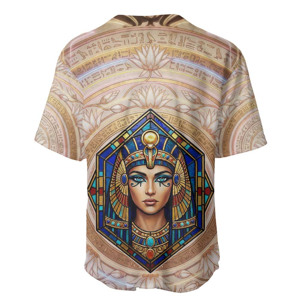 Isis Baseball Jersey with Falcon Symbol and Sacred Geometry in Egyptian