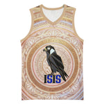 Isis Basketball Jersey with Falcon Symbol and Sacred Geometry in Egyptian