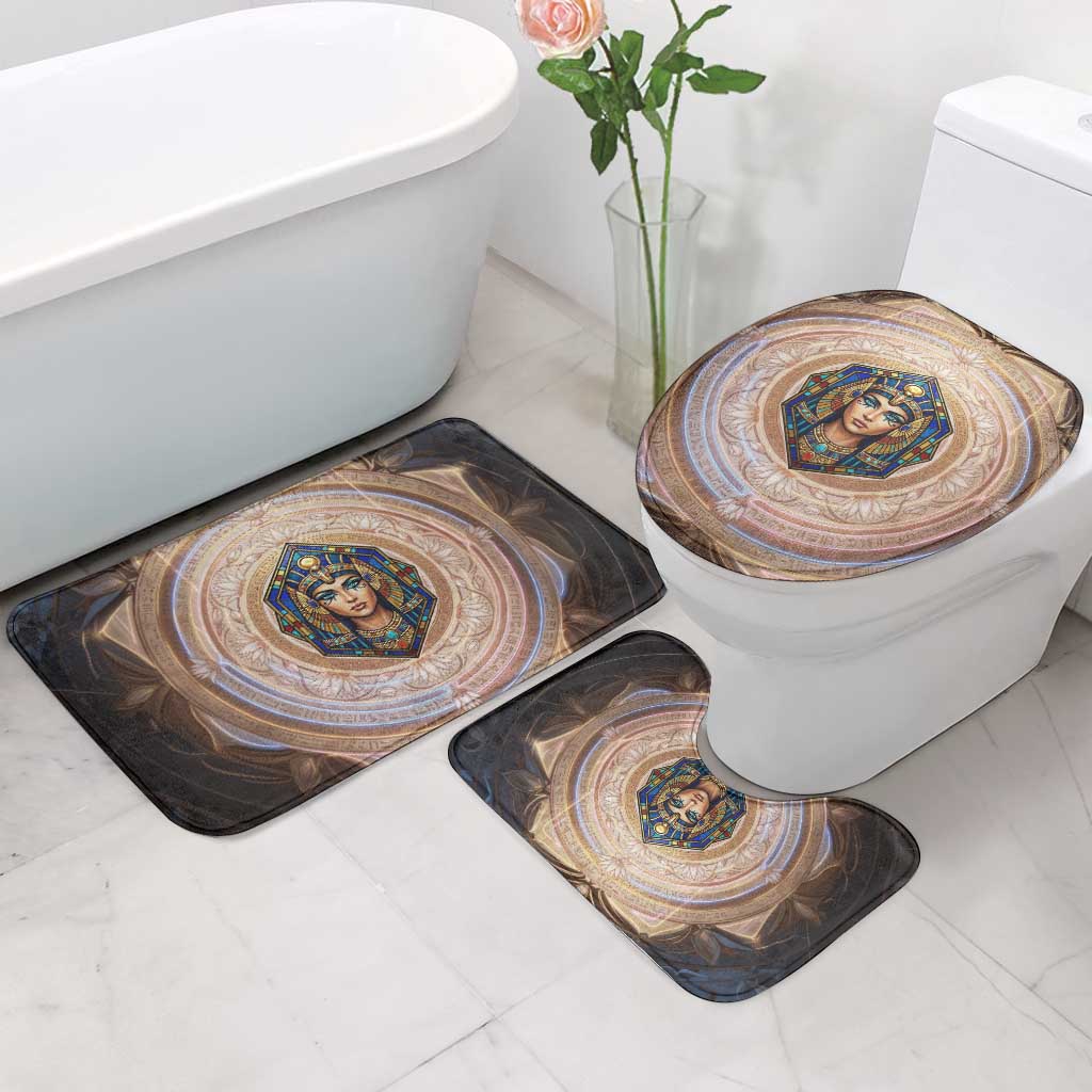 Isis Bathroom Set with Falcon Symbol and Sacred Geometry in Egyptian