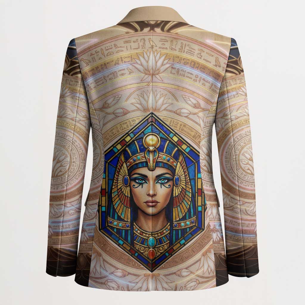Isis Blazer with Falcon Symbol and Sacred Geometry in Egyptian