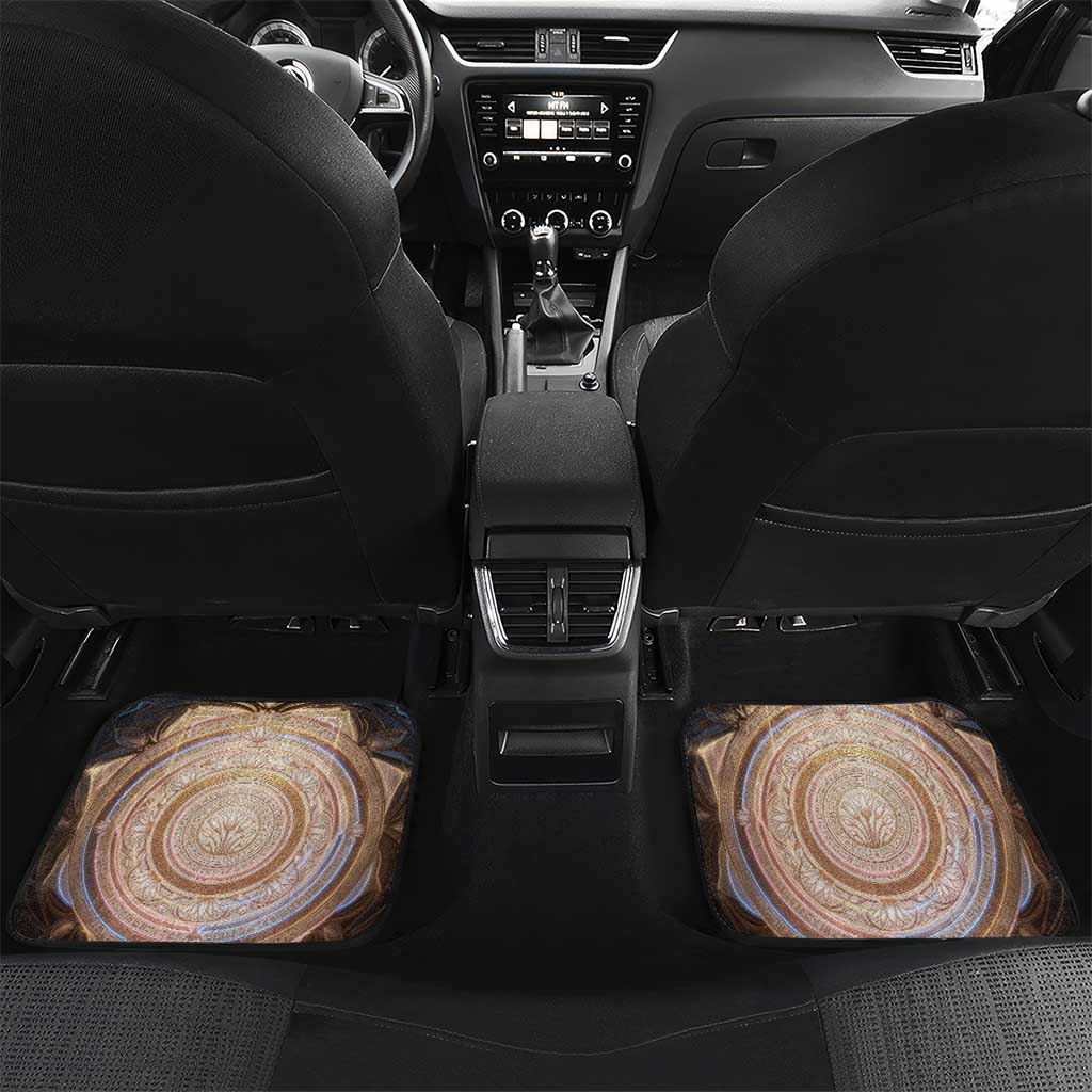 Isis Car Mats with Falcon Symbol and Sacred Geometry in Egyptian