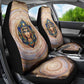 Isis Car Seat Cover with Falcon Symbol and Sacred Geometry in Egyptian