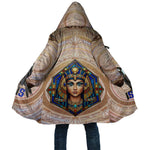 Isis Cloak with Falcon Symbol and Sacred Geometry in Egyptian