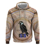 Isis Hoodie with Falcon Symbol and Sacred Geometry in Egyptian
