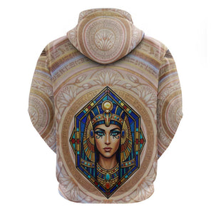 Isis Hoodie with Falcon Symbol and Sacred Geometry in Egyptian