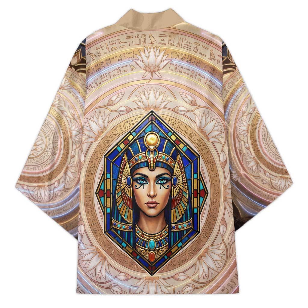 Isis Kimono with Falcon Symbol and Sacred Geometry in Egyptian