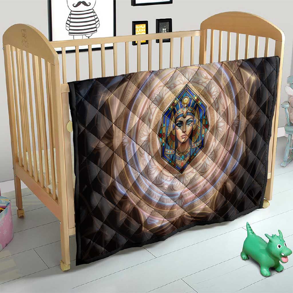 Isis Quilt with Falcon Symbol and Sacred Geometry in Egyptian