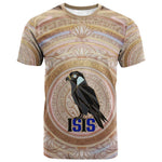 Isis T shirt with Falcon Symbol and Sacred Geometry in Egyptian