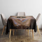 Isis Tablecloth with Falcon Symbol and Sacred Geometry in Egyptian