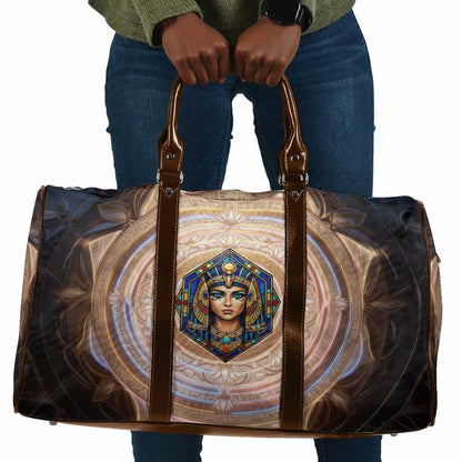 Isis Travel Bag with Falcon Symbol and Sacred Geometry in Egyptian