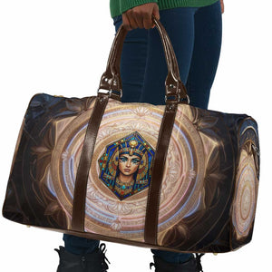 Isis Travel Bag with Falcon Symbol and Sacred Geometry in Egyptian