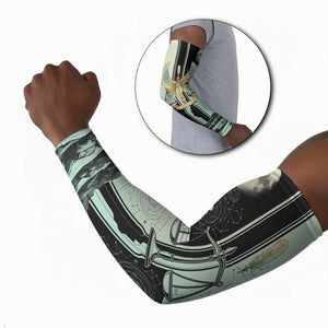 Ma’at Feather Egyptian Arm Sleeves with Scales Symbolizing Truth and Cosmic Balance