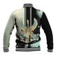 Ma’at Feather Egyptian Baseball Jacket with Scales Symbolizing Truth and Cosmic Balance