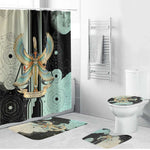 Ma’at Feather Egyptian Bathroom Set with Scales Symbolizing Truth and Cosmic Balance