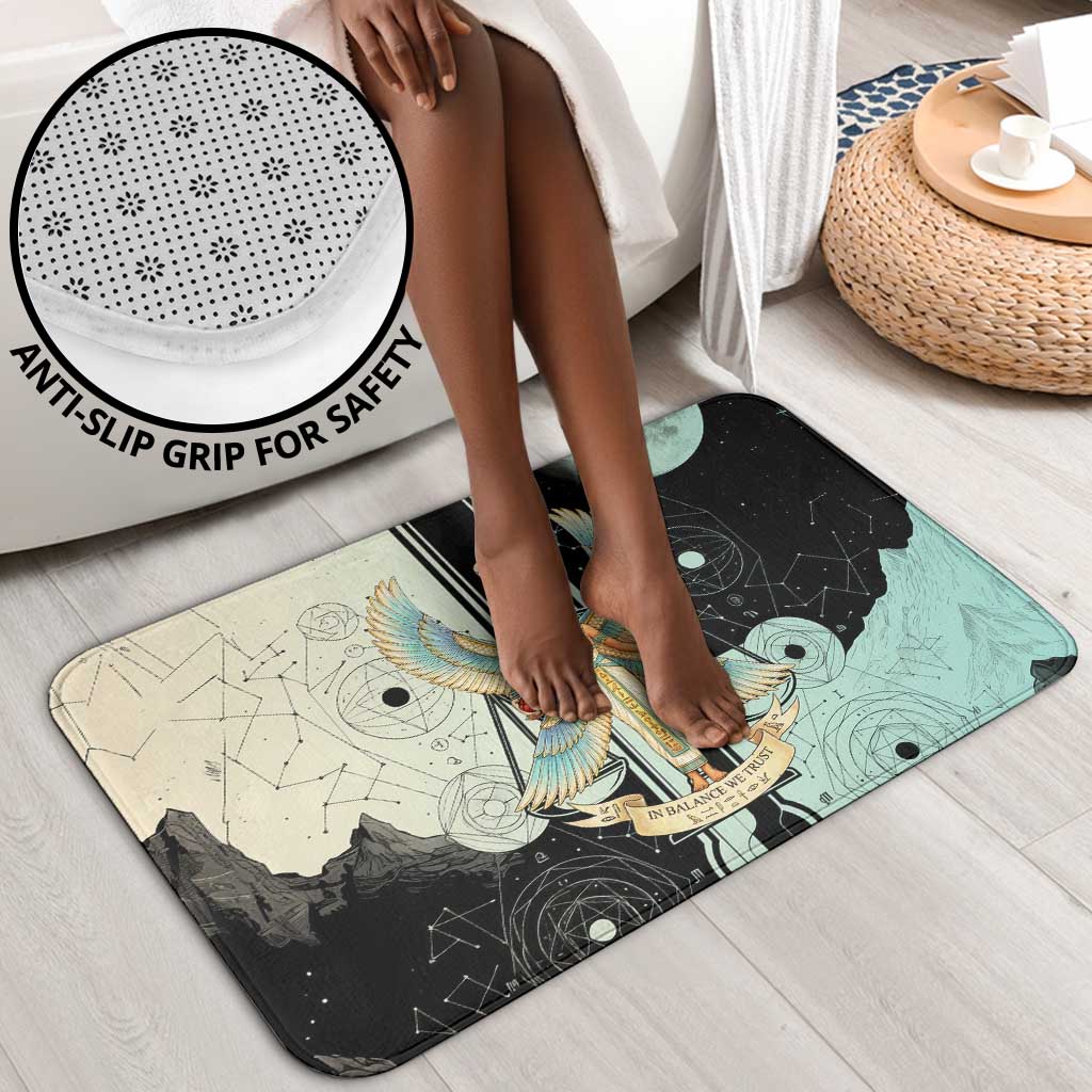 Ma’at Feather Egyptian Bathroom Set with Scales Symbolizing Truth and Cosmic Balance