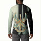 Ma’at Feather Egyptian Button Sweatshirt with Scales Symbolizing Truth and Cosmic Balance