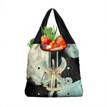 Ma’at Feather Egyptian Grocery Bag with Scales Symbolizing Truth and Cosmic Balance