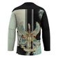 Ma’at Feather Egyptian Hockey Jersey with Scales Symbolizing Truth and Cosmic Balance