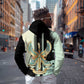 Ma’at Feather Egyptian Hoodie with Scales Symbolizing Truth and Cosmic Balance