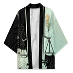 Ma’at Feather Egyptian Kimono with Scales Symbolizing Truth and Cosmic Balance
