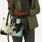 Ma’at Feather Egyptian Leather Bag with Scales Symbolizing Truth and Cosmic Balance