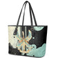 Ma’at Feather Egyptian Leather Tote Bag with Scales Symbolizing Truth and Cosmic Balance