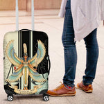 Ma’at Feather Egyptian Luggage Cover with Scales Symbolizing Truth and Cosmic Balance